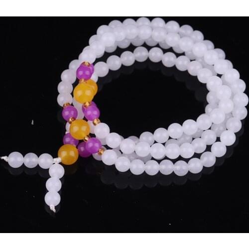 Genuine Natural White Jade Winding Bracelet Women Fine Jewelry Bangle Real Xinjiang Jades Stone Multi-turn Bracelets Gifts