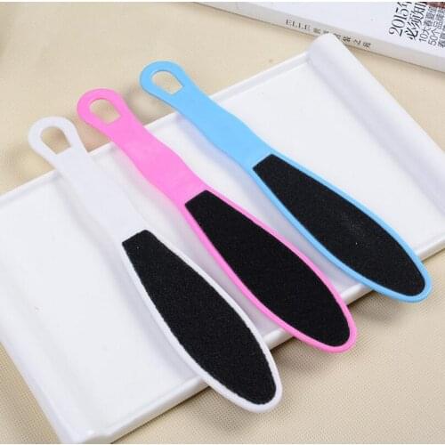 Wholesale Scrub Corn Remover 2-Way Plastic Grinding Rub Peeling Feet Pedicure Tools Foot 500pcs/lot