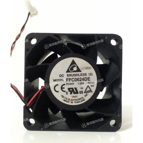 Original in FFC0624DE 24 v 1.25 A 6 cm / 6038 cm large airflow inverter fan