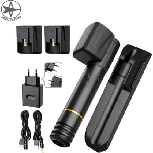 HELLO Original Wireless Tattoo Pen Kits Rotary Machine Set Tattoo Machine Kits Coreless motor Powerful Supply