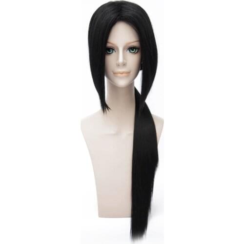 Uchiha Itachi Cosplay Wig 80cm Long Black Synthetic Hair Wigs