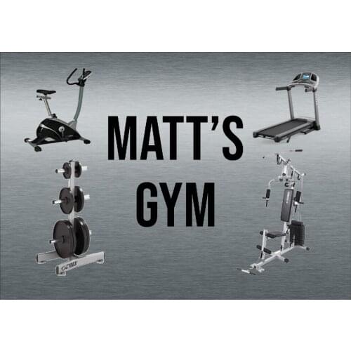 Personalised Gym Sign Metal Tin Plaque Fitness Sport Health PT Door Home Healthy