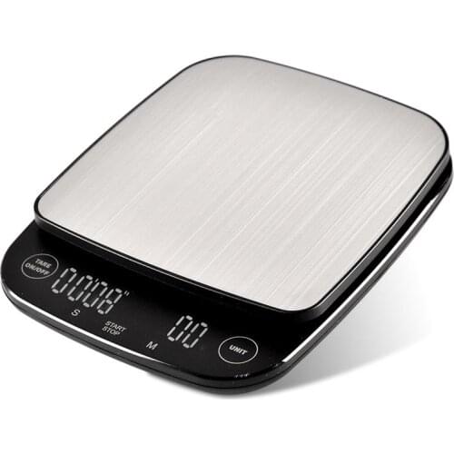 Portable Timer Electronic Digital Coffee Scale Electronic Scale Coffee Bean Kitchen Scale Roasting High Precision Measuring Tool