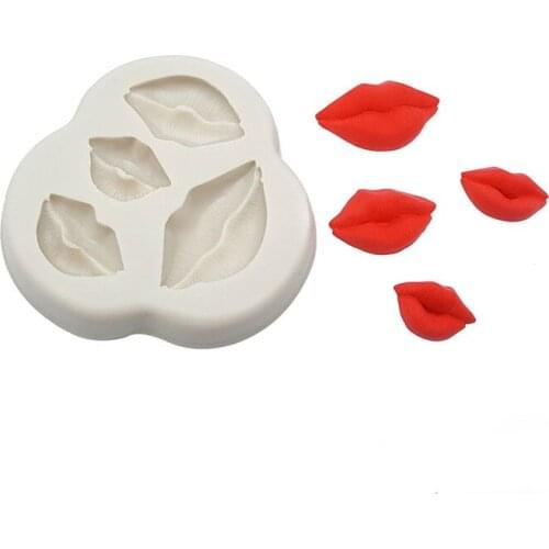 Different Sizes Lips Cake Fondant Silicone Mold Sugarcraft Molds Cake Decorating Tool