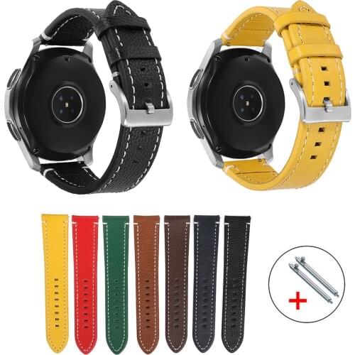 Lychee Grain Genuine Leather Watchband 18mm 19mm 20mm 21mm 22mm 24mm Watch Strap Women Men Quick Release Band