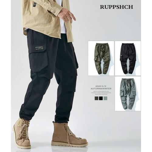 RUPPSHCH 2021 Spring and Autumn New Fashion Men Sports Cargo Pants Men Trend Daily Casual Large Size Loose Harem Pants 8XL