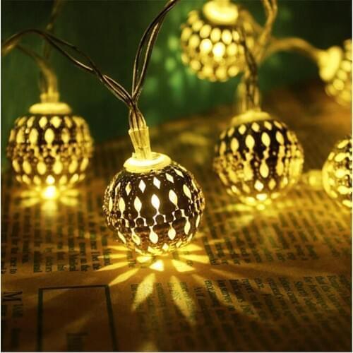 3M/6M/10M LED Ball Fairy Garland String Lights Novelty For New Year Christmas Wedding Home Indoor Decoration USB Battery Powered