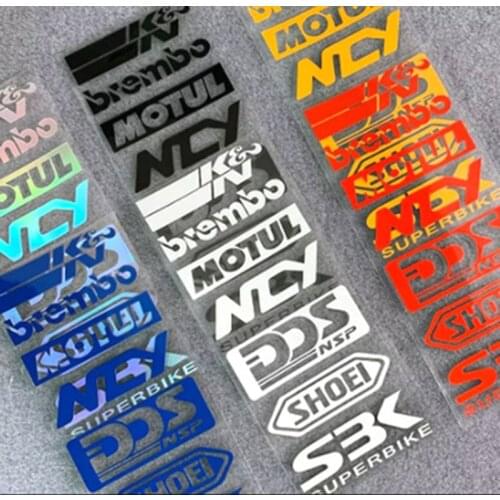 1 Set Reflective Motorcycle Side Strip Bike Helmet Sticker Car Styling Vinyl Decal For Honda KTM Kawasaki Motorcycle Stickers