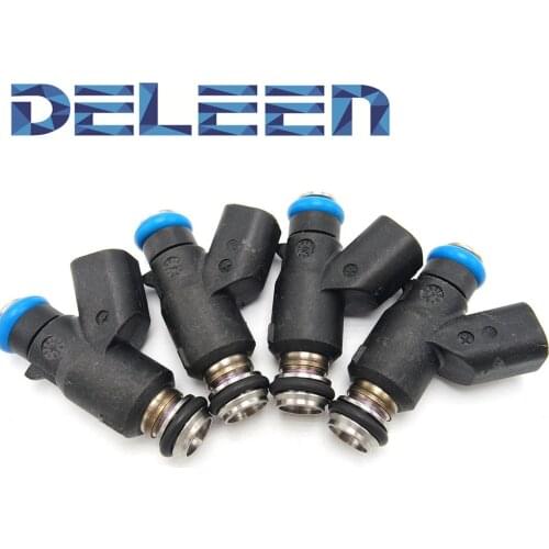 Deleen 4X Fuel Injector For Chevrolet Aveo Aveo5 06-08 Pontiac Wave Wave5 96487553 1.6L Car Accessories