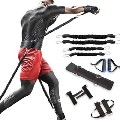 Full Body Resistance Trainer Sports Fitness Waist Leg Bouncing Training Resistance Bands Gym Stretching Kit