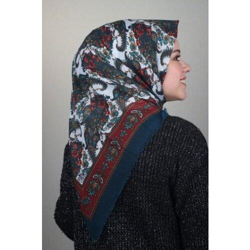 VERTU PATTERNED LINEN FLAMLI SCARF-DESEN-20-RENK-02