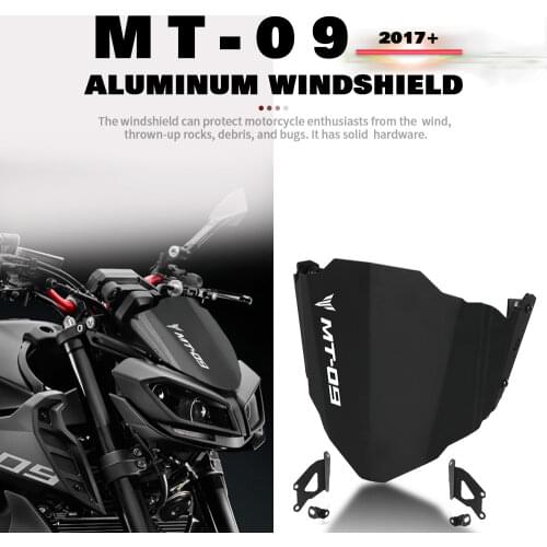 Motorcycle windshield Windscreen FOR YAMAHA MT-09 2017 - 2020 FOR YAMAHA MT-09SP 18 19 20 FOR YAMAHA FZ-09 2017-2020 Accessories