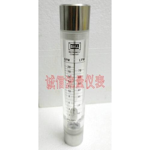 1-inch Stainless Steel Internal Thread LZM-25G Pipeline Water Flowmeter 2-20GPM 10-70LPM