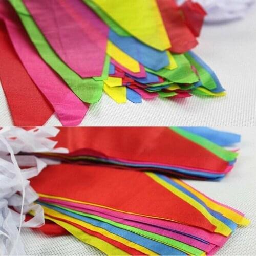 125 Feet Long 100 Flag Multi Colour PVC Plastic Bunting Banner Pennant Decorate