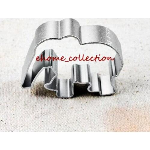 2pcs Animal Elephant Stainless Steel Cutter Mold Cookie Biscuit Candies Baking DIY Tools Sugar Craft Moulds Kitchen Accessory