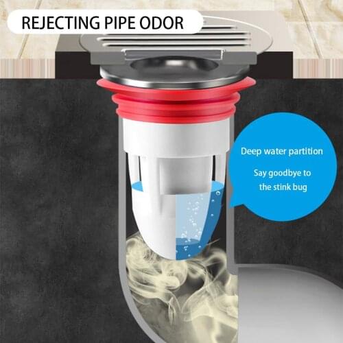 2 Pcs Shower Floor Drain Core Kitchen Sewer Anti Odor Drainage Plug Silicone Pest Control Anti Blocking Filter Kitchen Bathroom