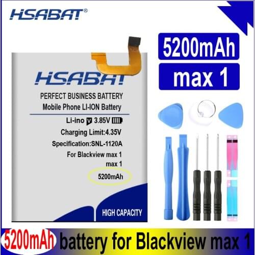 HSABAT MAX 1 5200mAh Battery for Blackview MAX 1 Smartphone Batteries