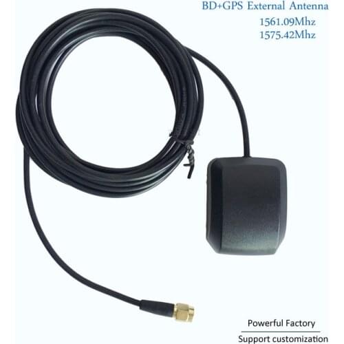 New 28dBi Active gps+BD 1575 Magnetic Antenna External Car GPS antenna with SMA connector RG174 cable 3M sma male 1PCS