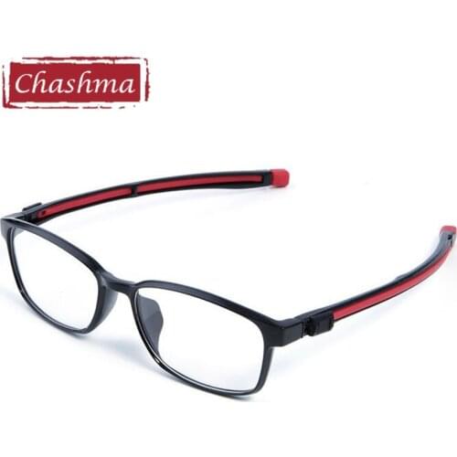 Chashma Sport Style Trend Eyeglasses Frames Men TR90 Flexible Football Myopia Glasses Optical Basketball Spectacles with magnet
