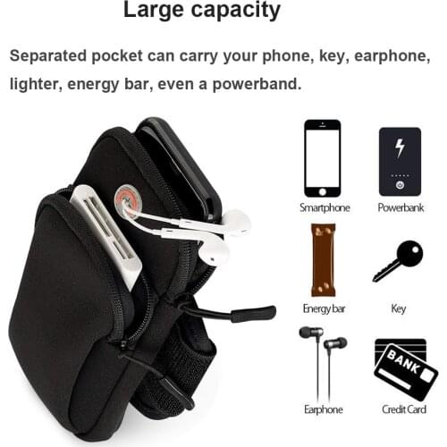 Running Arm Bag Case for Nokia C1 Plus / Google Pixel 5A Outdoor Sport Phone Holder Waist Pouch for Samsung Galaxy Xcover 5