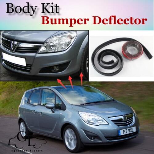 Bumper Lip Deflector Lips For Vauxhall Meriva A B Front Spoiler Skirt For TG Friends to Car Tuning / Body Kit / Strip