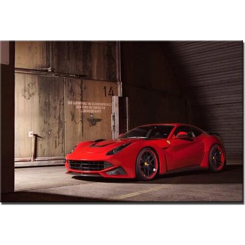 F12 Berlinetta Supercar Poster Canvas Print For Home Decor Wall Art Picture For Living Room Vehicle Canvas Painting