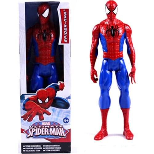 30cm Disney Avengers Toys PVC Iron Man Hulk Black Panther Wolverine Doll Action Figures Model With Box Kids Gift