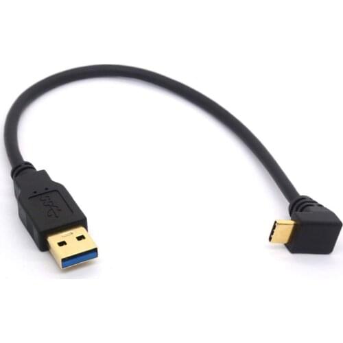 LBSC USB 3.0 Type-A Male to USB3.1 Type-C Male Up/Down Angle USB Data Sync & Charge Cable type c Cord Connector adapter