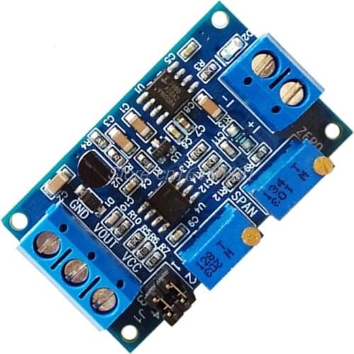 Current To Voltage Module 0/4-20mA To 0-3.3V 5V 10V Voltage Transmitter S08 Wholesale&DropShip
