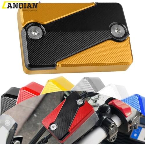 Motorcycle Aluminum DIRT BIKE Front Brake Fluid Reservoir Caps Covers For HONDA CRF1000L CRF 1000L 1000 L Africa Twin 2016-2017