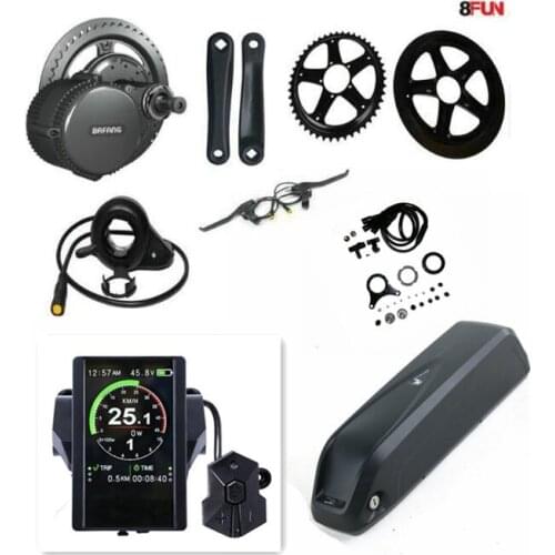 Bafang 8fun BBS02B 48V 750W Brushless Mid Drive Motor Retrofitting Trike Ebike Kits With 48V 14 A Hailong Battery