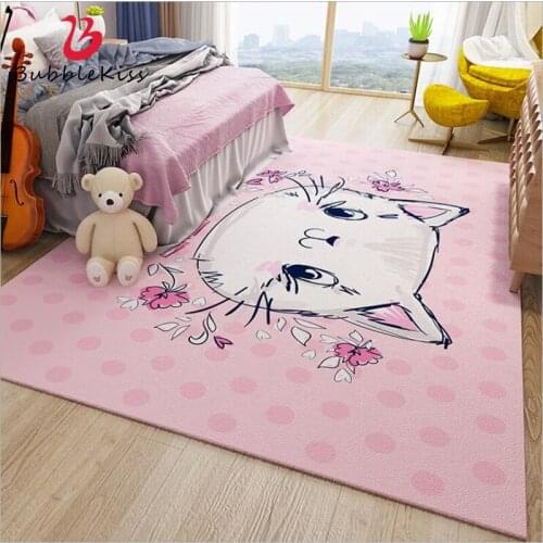 Bubble Kiss 2021 Nordic Style Cartoon Cute Pattern Rugs Home Large Size Kids Room Carpets Sofa Coffee Table Bedside Floor Mats