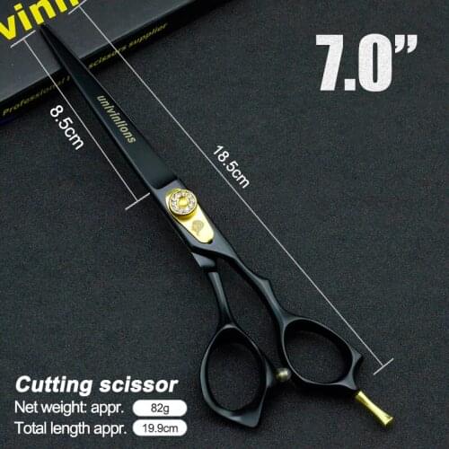 7" Pet Dog Gromming Scissors Cutting Shears Straight Scissors Sharp Edge Pet Cutting Scissors for Dog Grooming Stainless Steel