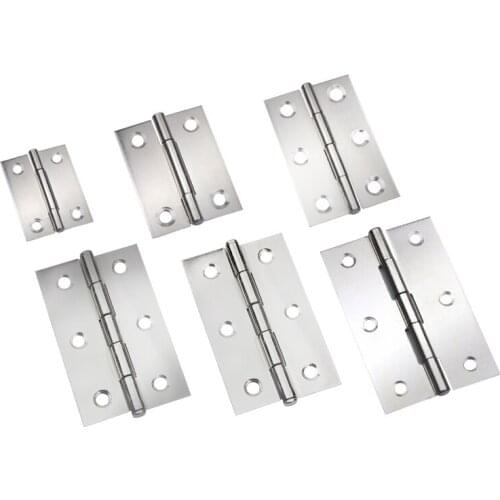 Stainless Steel Flat Door Hinge 10pcs/Lot For Furniture Window Cabinet Home
