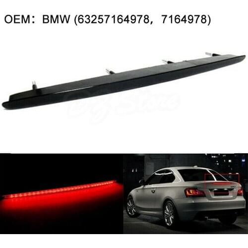 Black Smoked LED Rear Boot Third Brake Stop Light For 2007-2013 BMW 1 Series E82 E88 M Coupe OEM 63257164978 63 25 7 164 978