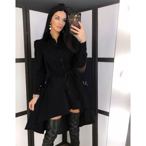 Sxhikefoot Fashionable Shirt Dresses