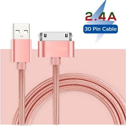 30 Pin USB Cable for iPhone 4S 4 S 3GS iPad 1 2 3 iPod Nano iTouch Fast Charging Data Sync Wire Charger Cable Adapter Cord