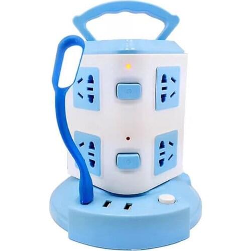 Vertical Socket with USB Power Strip Plug-in Board for Computer Tower Multi-purpose Terminal Block