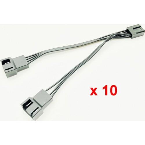 10PCS 4Pin Fan PWM Cable 1to2 4Pin 3Pin Power Supply Extension Cable 4P Cooler Port Multiplier Female to Male Cooling Fan Cable