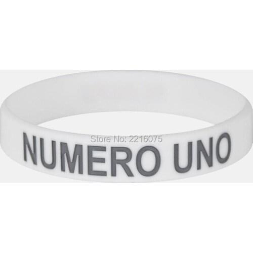 300pcs Numero Uno Motivational wristband silicone bracelets free shipping by DHL A
