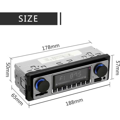 Car Radio 1 DIN Stereo FM Bluetooth-compatible 5513 MP3 Audio Player Cellphone Handfree Digital USB/SD With In Dash Aux Input
