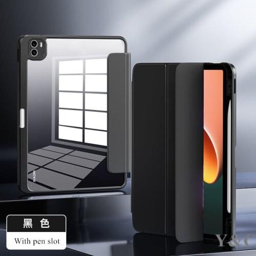 Case For Xiaomi MiPad5 Mi Pad 5 Pro 11" tablet Smart Shell Stand Acrylic case Strong Magnetic Adsorption Case with pencil holder