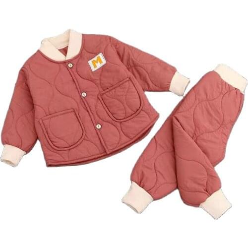 Spring Baby Girls Kids Clothes Autumn Winter Warm Baby Boys Clothes Kids Sport Suit 2pcs Toddler Outfits Newborn Infant Clothing