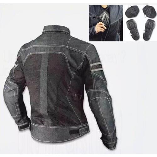 European and American summer tide section 2020 leisure JK-006 cowboy mesh motorcycle riding suit men and women racing clothing