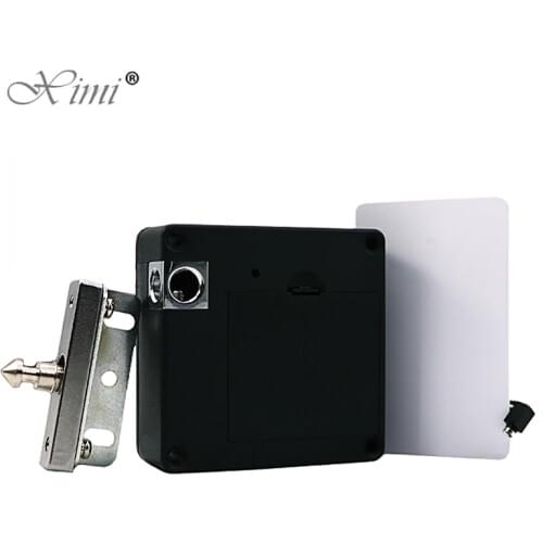 HM-L211 Good Quanity Invisible Hidden Cabinet Drawer Lock Locker 13.56MHZ Miface Card Cabinet Lock Electric Cabinet Lock