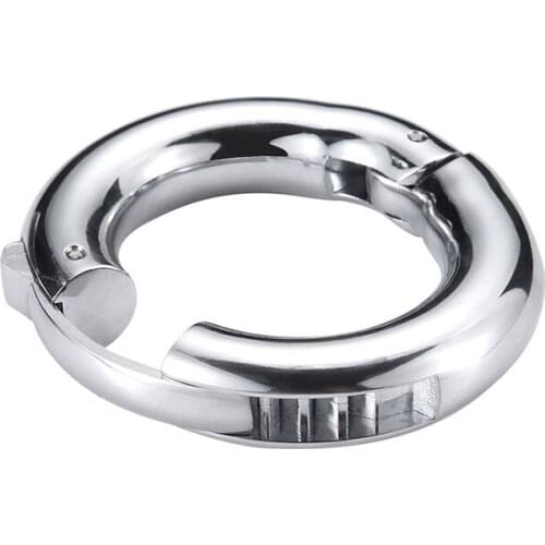 Metal Male penis ring Delay locks semen cock ring Adjustable Scrotum bondage Pendant Delay Circle Scrotum Ring Adult Sex Toy Men
