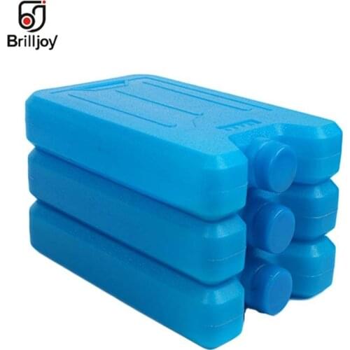 600ml Reusable Ice Brick Ice Block Ice Pack Cooler Milk Storage Camping Travel Fruit Cooler Box Portable Stay Fresh Ice Blocks