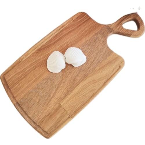 2021 New Wooden Curved Handle - Shaped Meat Presentation Plate And Cutting Board - Kitchen Tools - Butcher Tools-free Shipping