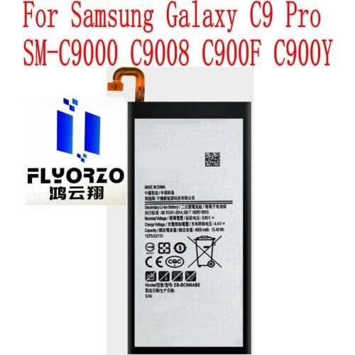 New High Quality 4000mAh EB-BC900ABE Battery For Samsung Galaxy C9 Pro SM-C9000 C9008 C900F C900Y Mobile Phone