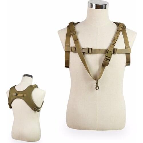 Hunting Vest Paintball Airsoft Multifunctional Military Gun Hanging CS Tactical Vest 1000D Nylon MOLLE one point Sling Vest